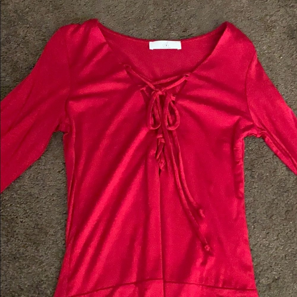 Red bodysuit